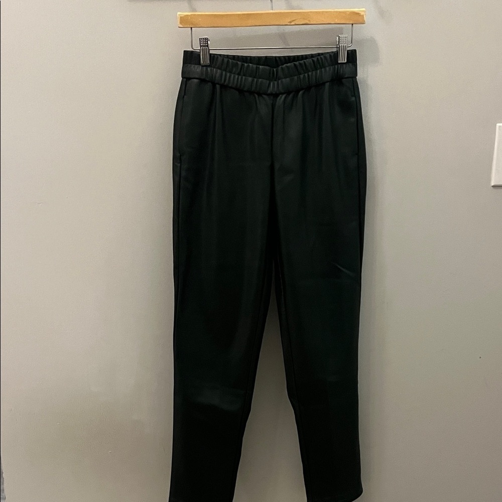 Elliott Lauren Faux Leather Leggings Size 2 Pull On Waist Stretchy